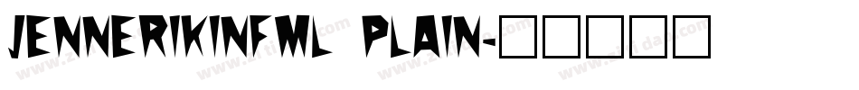 JennerikInfml Plain字体转换